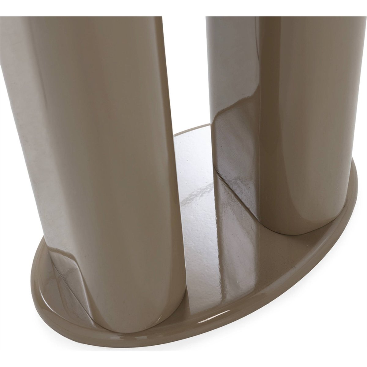 Lampadaire brillant au design arche taupe doux brillant et noir, RECOLLECTION