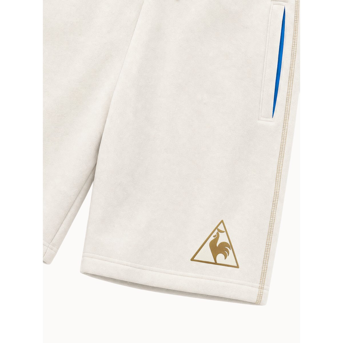 Short loose Le Coq Sportif x Maradona en molleton LCS CUP marshmallow, LE COQ SPORTIF