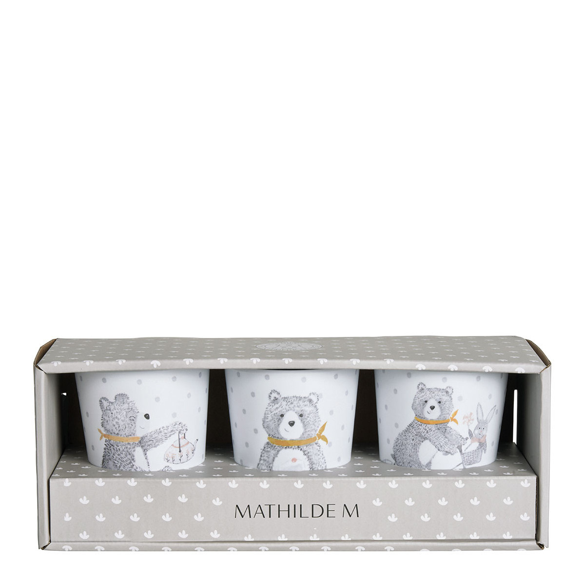 Set de 3 verres Les malices de Léon et Arthur multicolore, MATHILDE M