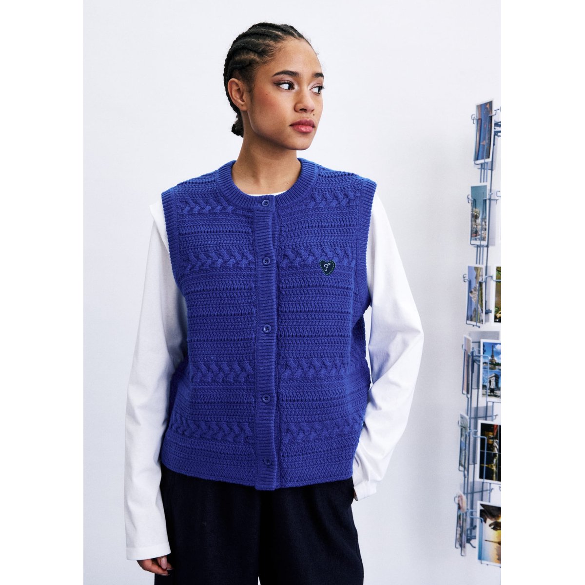 Cardigan Miryang MIRYANG bleu electrique, FRNCH