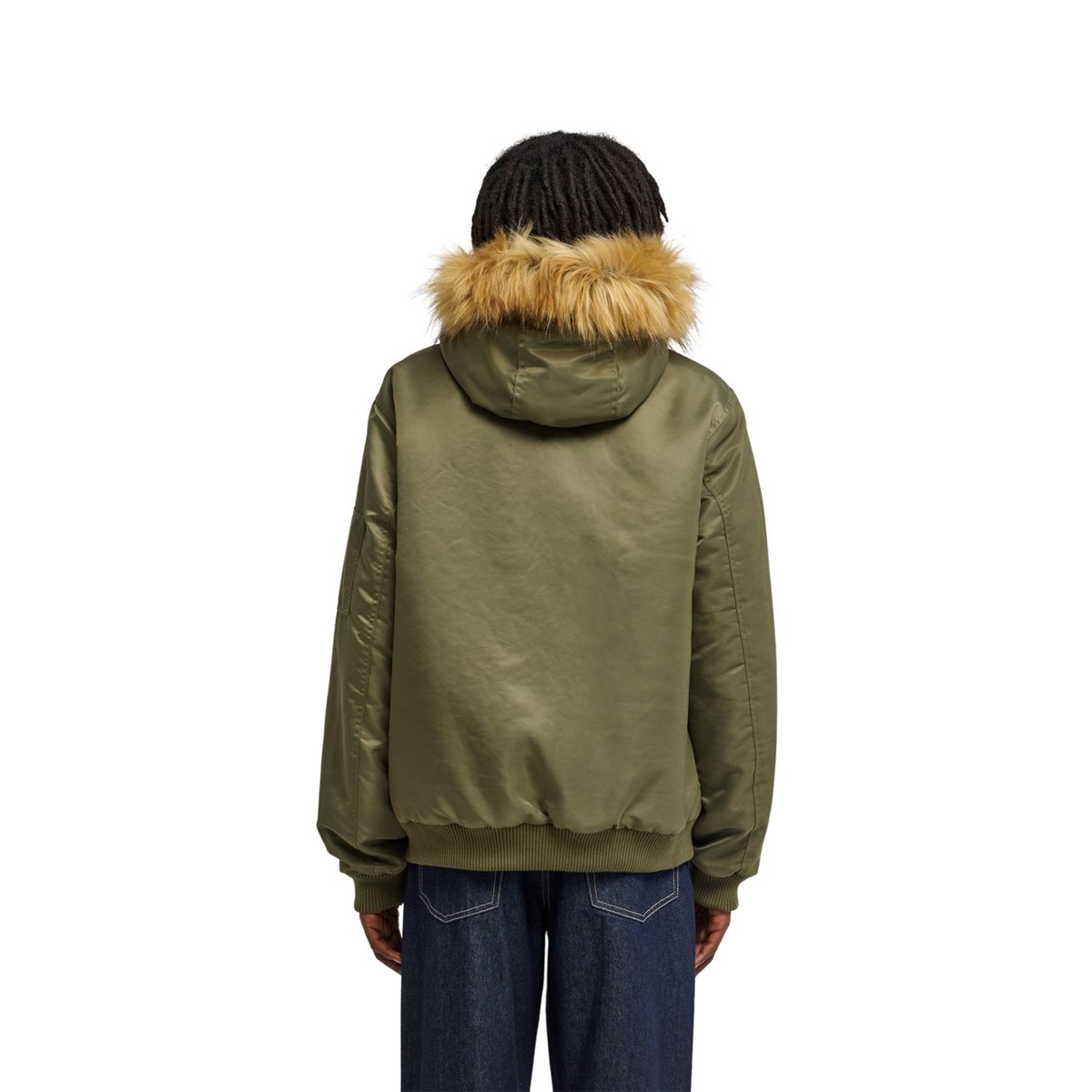 Veste bomber HOODED BOMBER JACKET vert kalamata, ELEMENT
