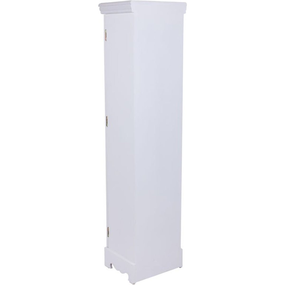 Armoire vitrée rectangulaire en bois blanc effet bois clair, RECOLLECTION