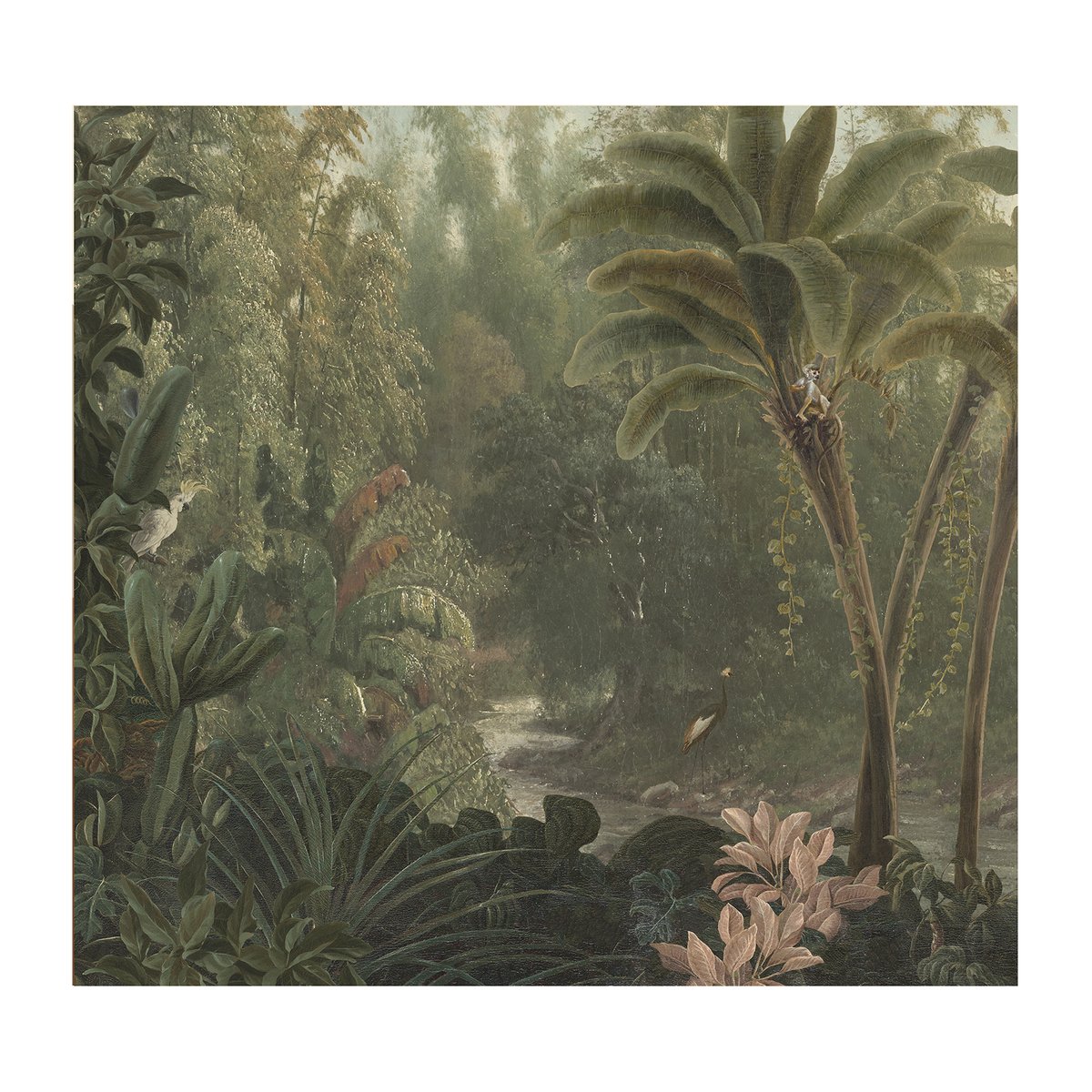 Papier peint panoramique Jungle vert, ART FOR THE HOME