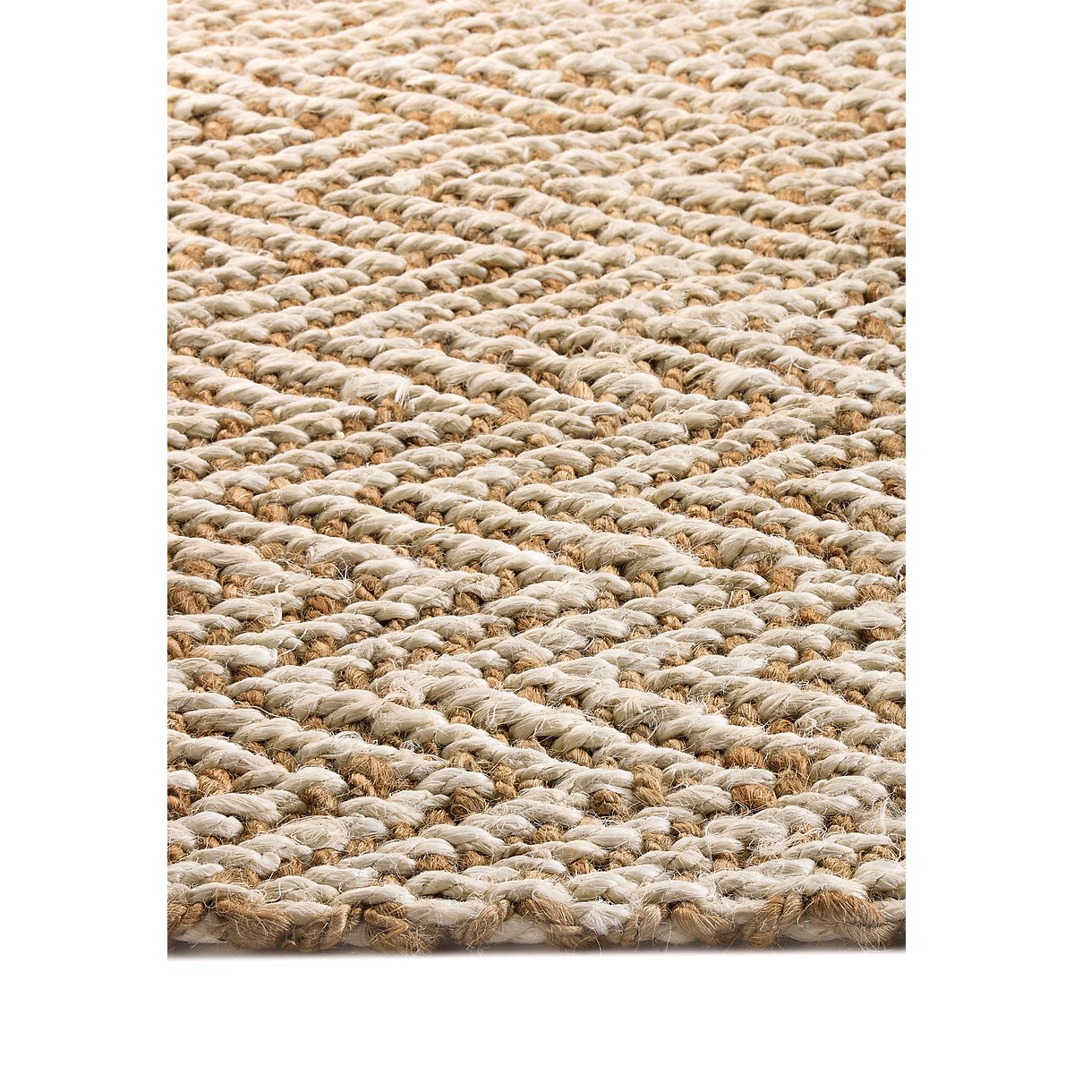 Herringbone Handwoven Jute Doormat natural, SO'HOME