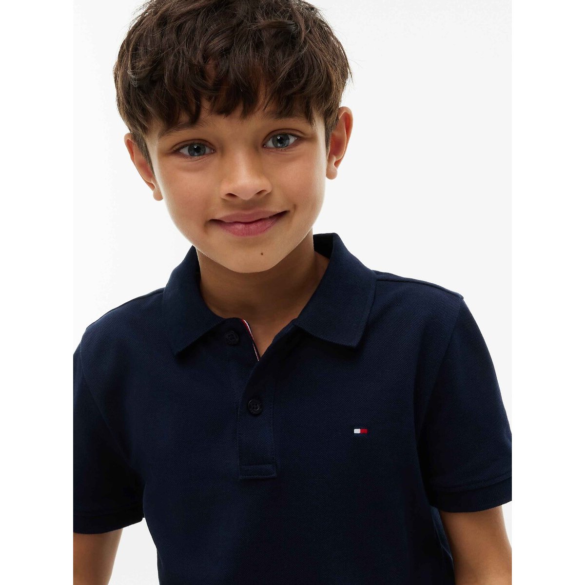 Polo manches courtes bleu marine, TOMMY HILFIGER