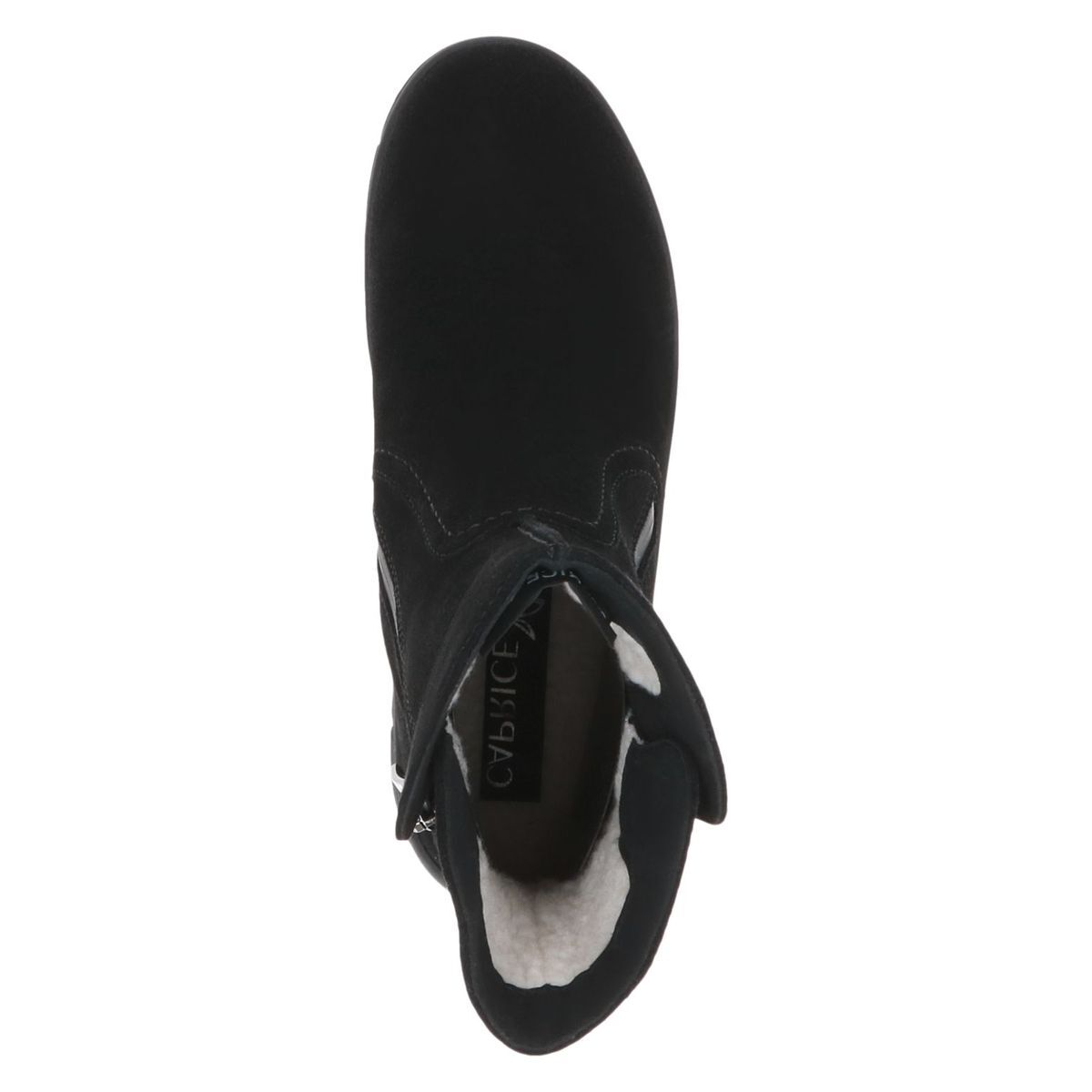 Bottine fourée noir suède, CAPRICE