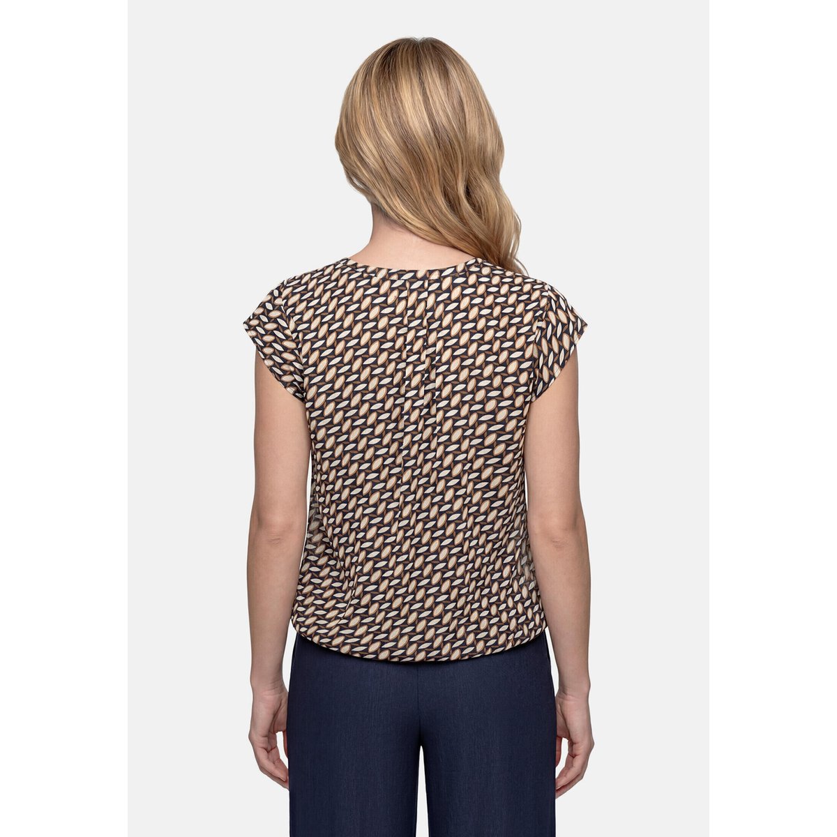 Tunique manches courtes dark blue/brown, BETTY BARCLAY