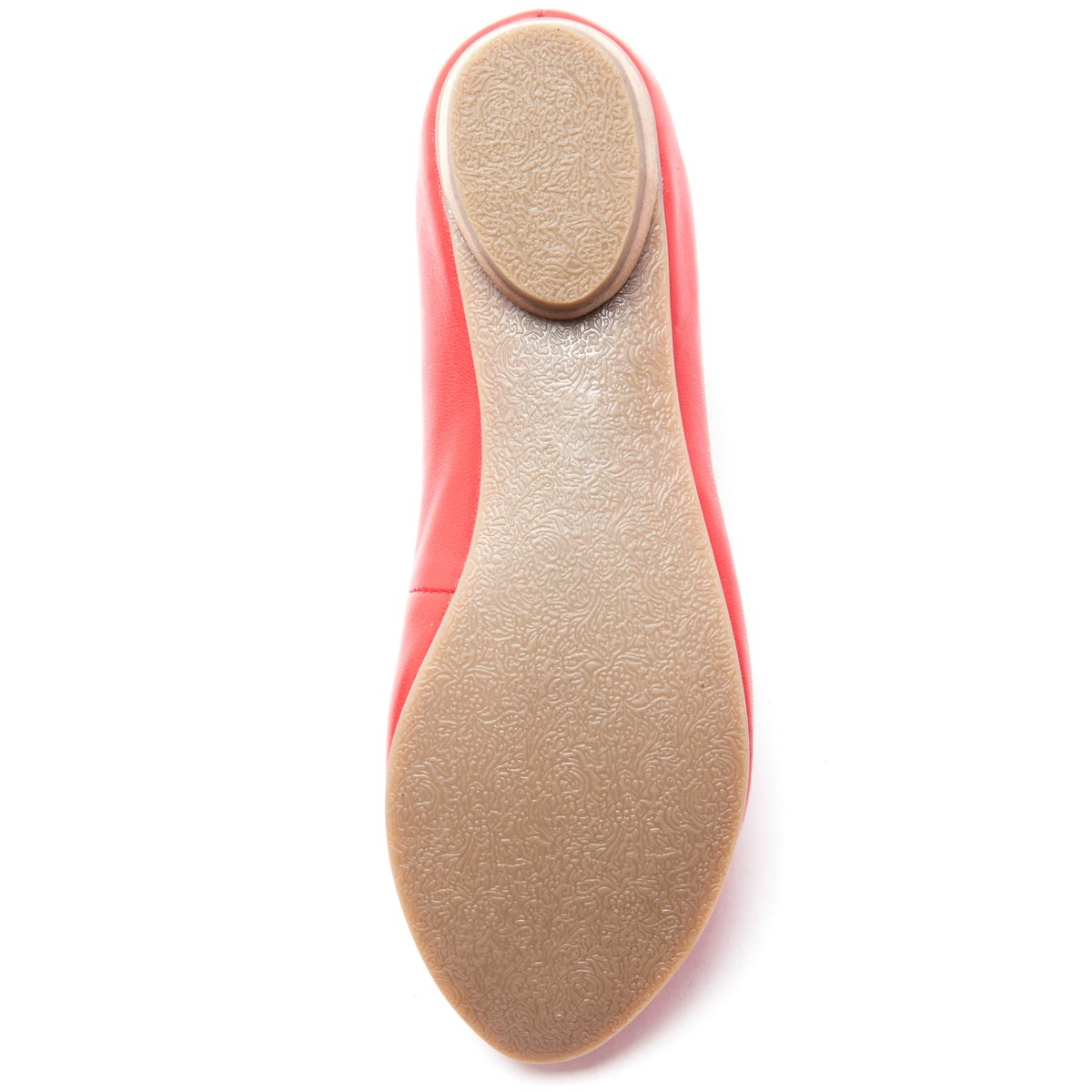 Ballerines Plates Classiques, Grande Largeur orange vif, PEDICONFORT