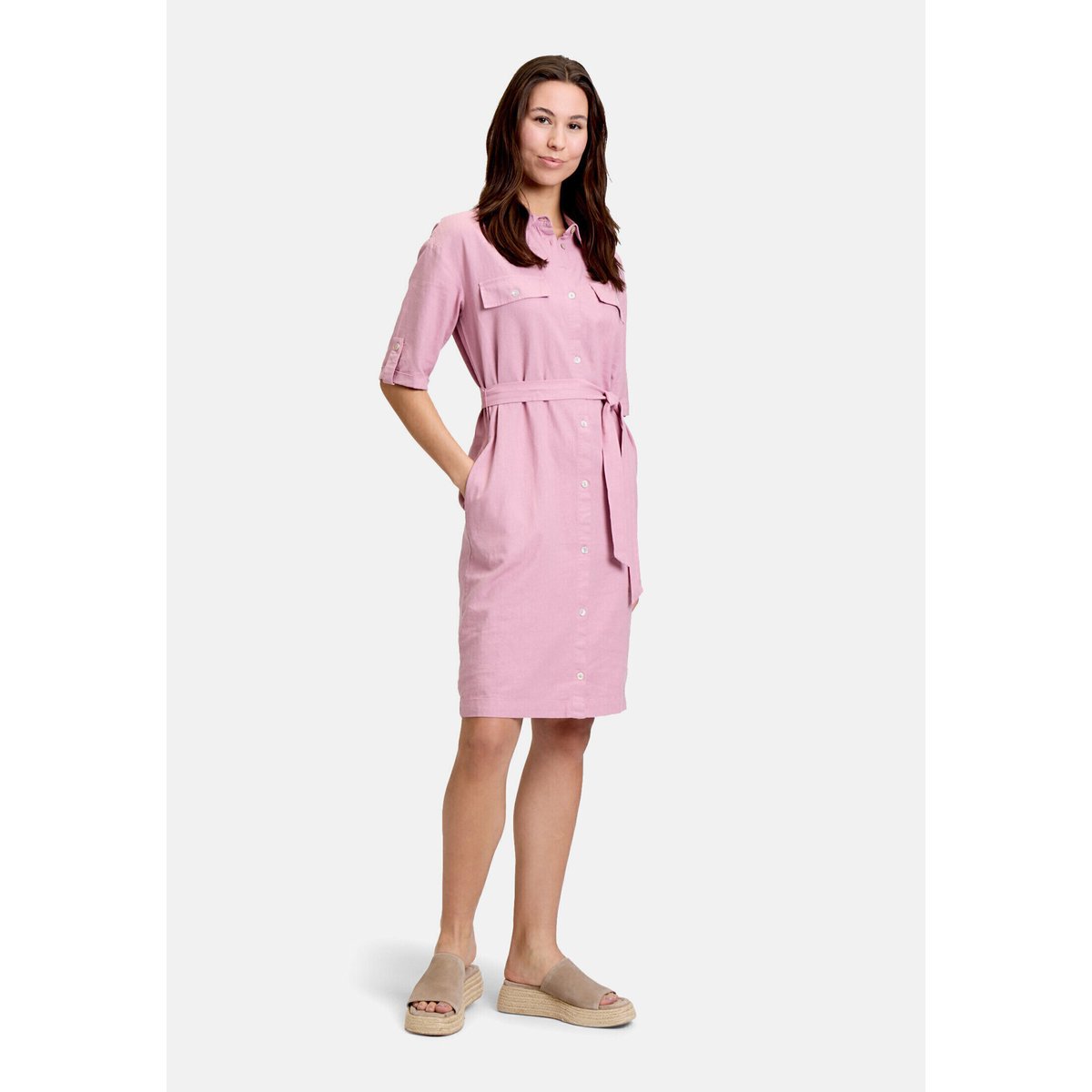Robe détente à ceinture lilas, CARTOON