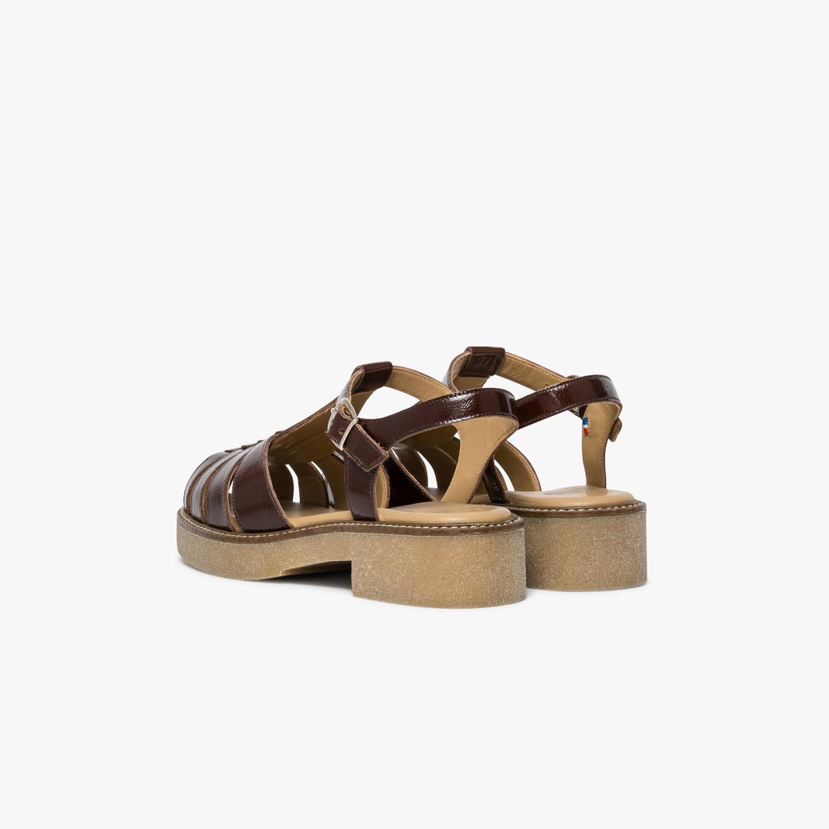 Derby en cuir FANNY marron chocolat, BOCAGE