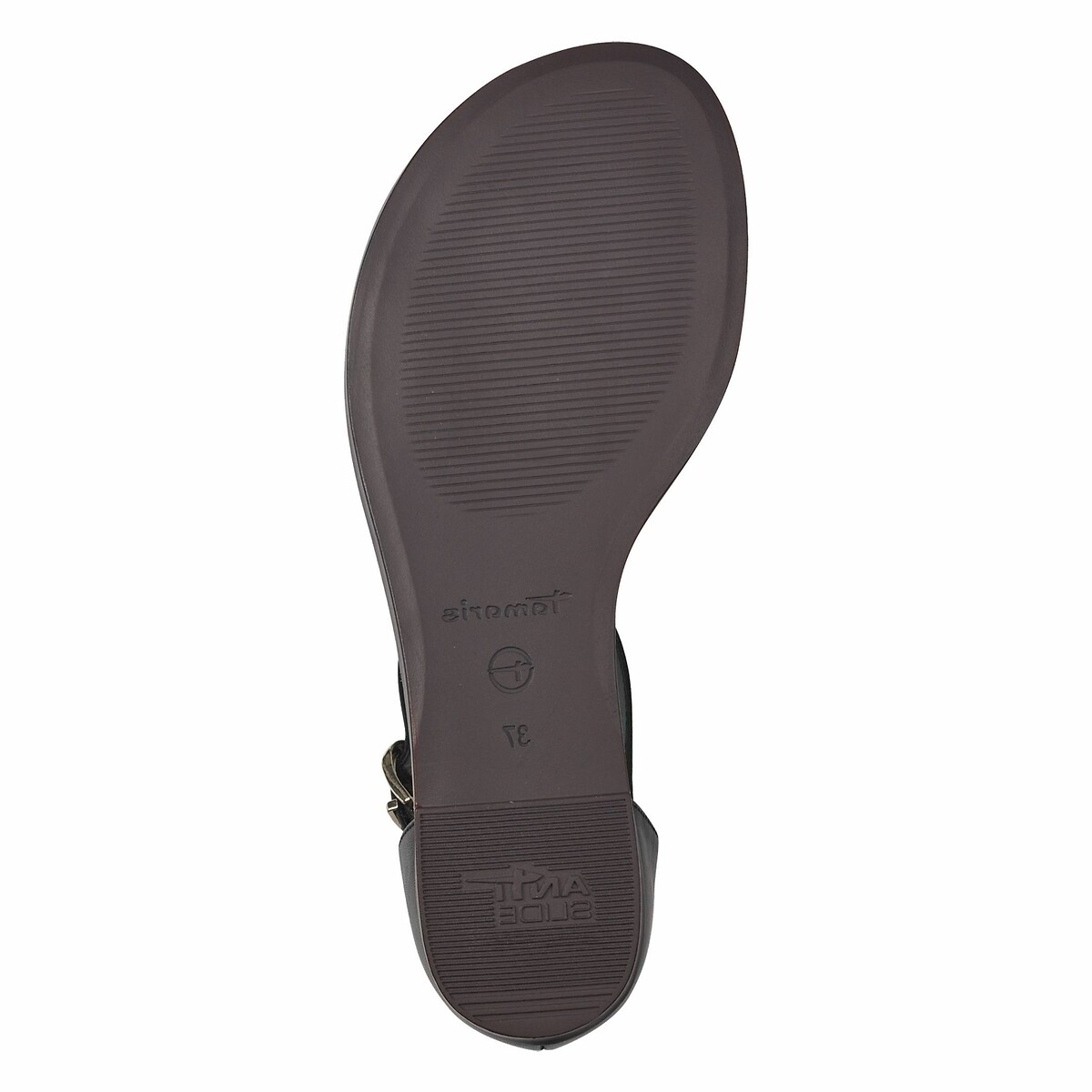 Wedge Sandals black/gold-coloured, TAMARIS