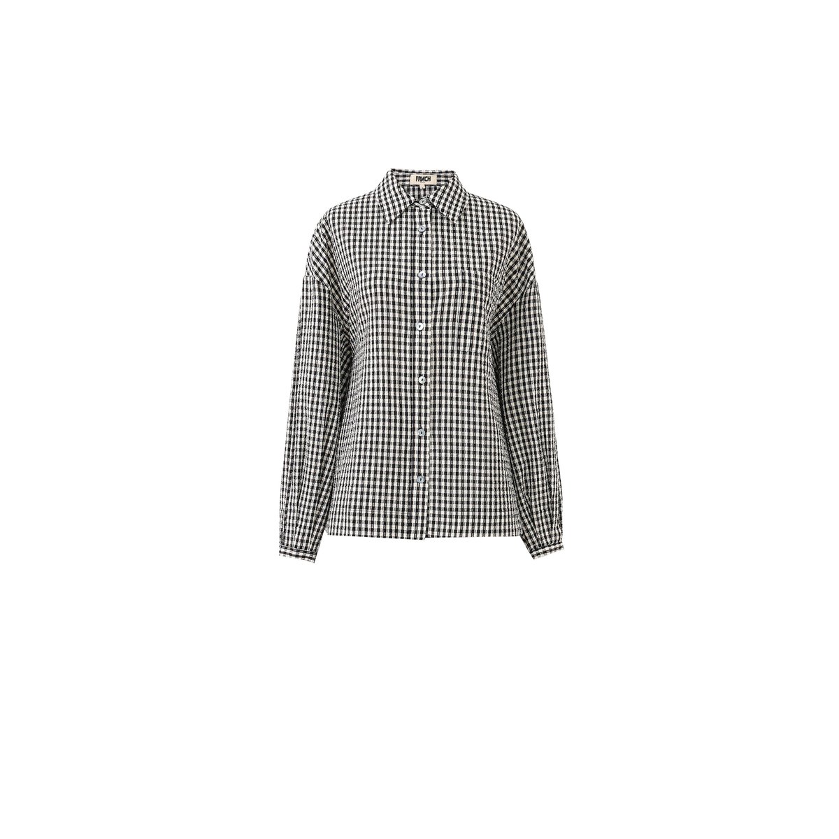 Chemise en coton RAVEN noir, FRNCH