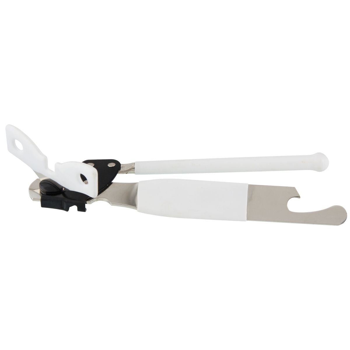 Ouvre boîte à pinces 2 en 1 noir,inox, FACKELMANN