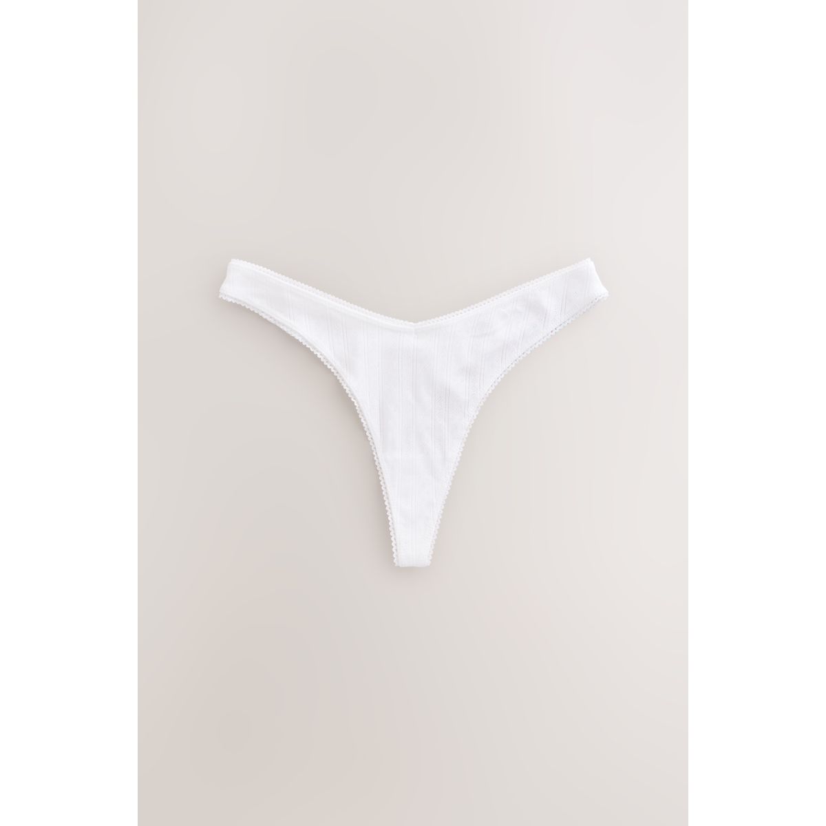 Culotte en pointelle, lot de 3 blanc, NEXT