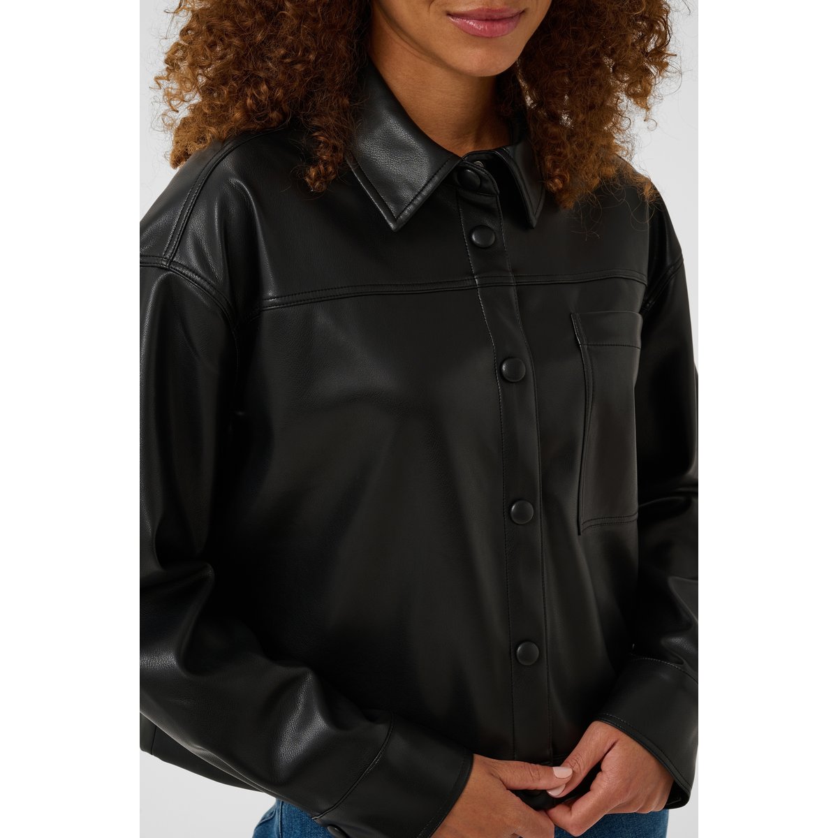 Chemise à manches longues noir black deep, KAFFE