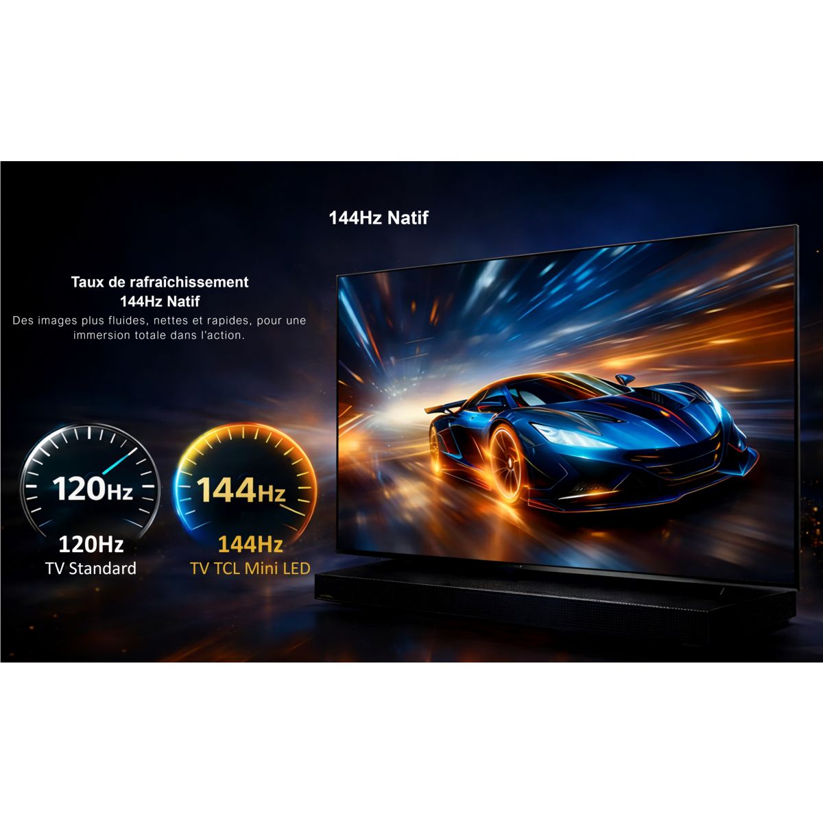 TV Mini LED 98C79L (2026) 98" (248 cm) noir, TCL