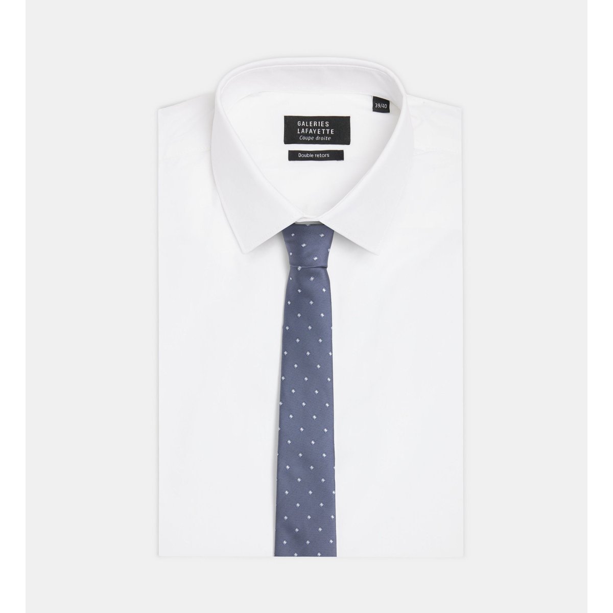 Cravate mocaro losanges bleu marine, GALERIES LAFAYETTE