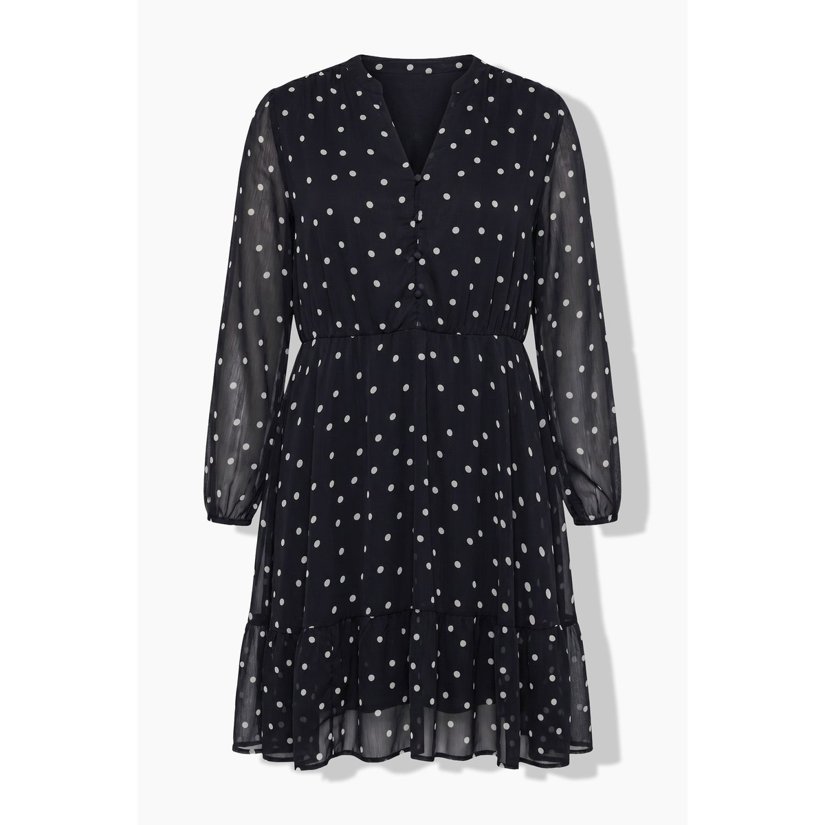Robe en mousseline à pois noir, STUDIO UNTOLD