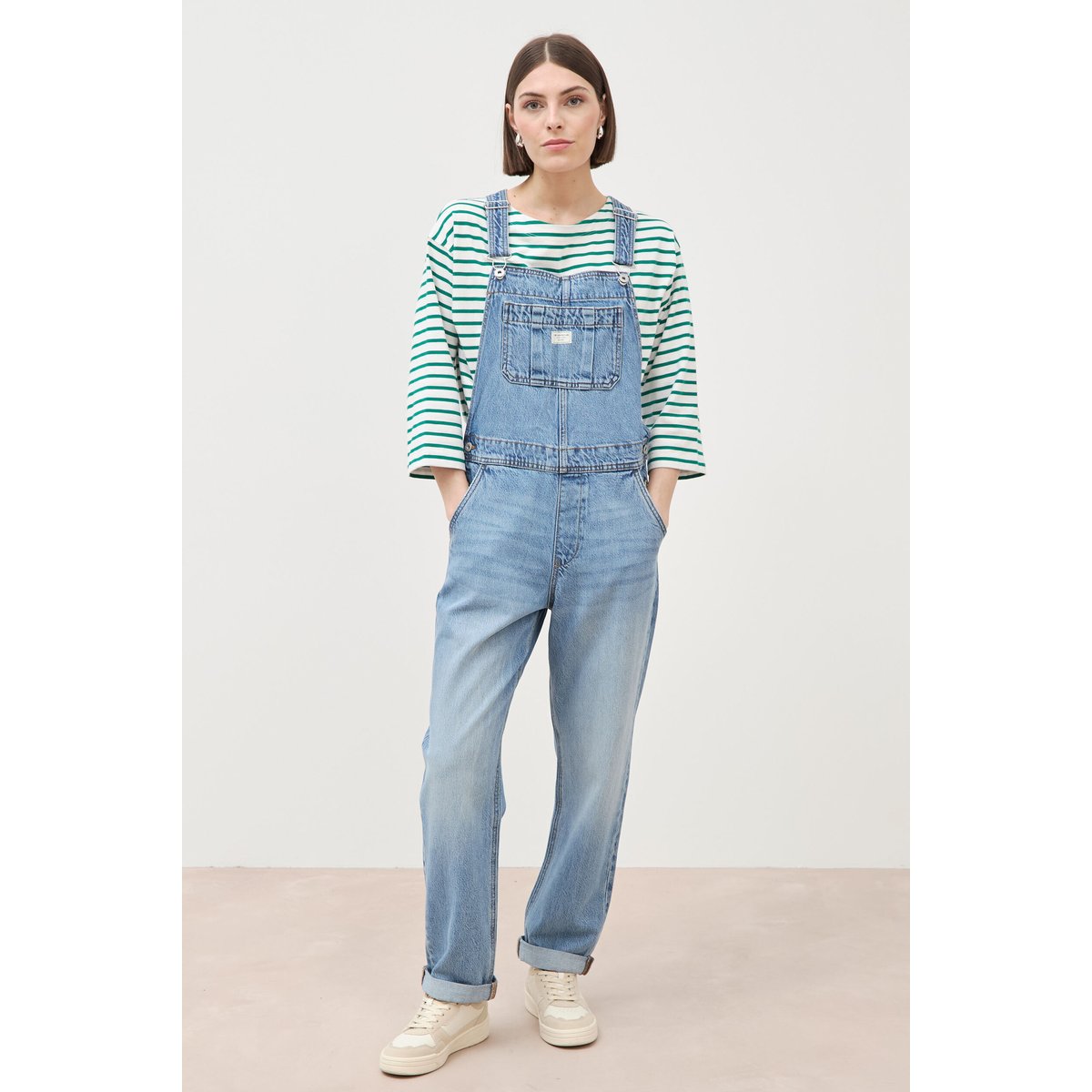 Salopette en jean denim stone, BONOBO