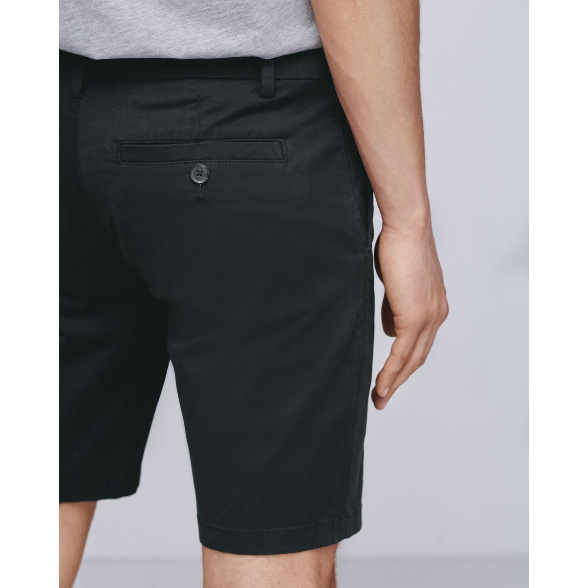 Short chino stretch noir, NEXT