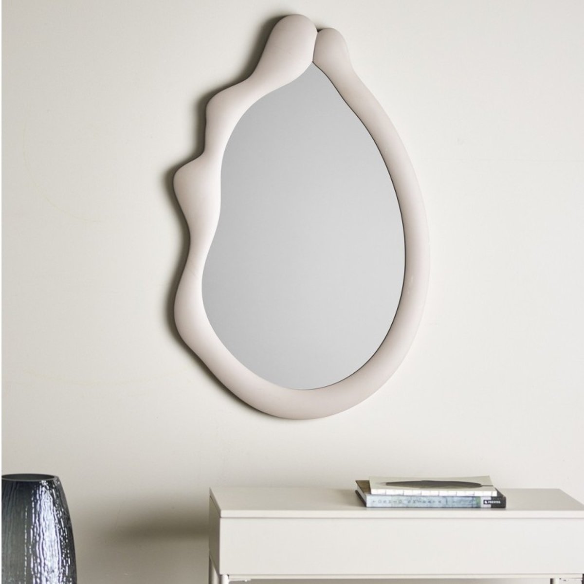 Miroir mural sculptural Aika beige, BLOOMINGVILLE