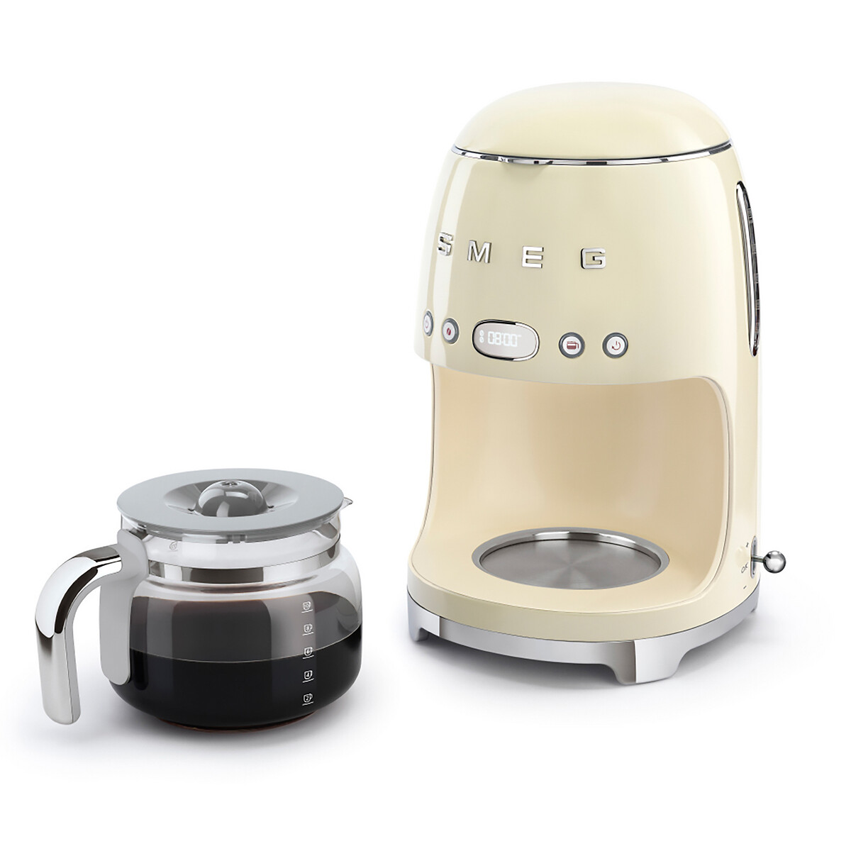 Retro Style Drip Filter Coffee Machine - DCF02 cream, SMEG