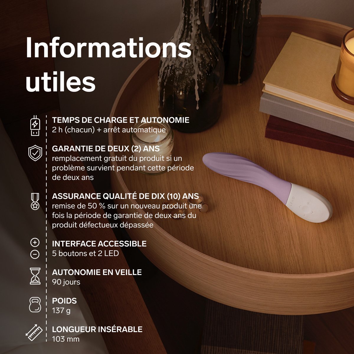 LELO MONA Twist Stimulateur Point G Vibromasseur 16 Niveaux, Soft Pink aqua, LELO