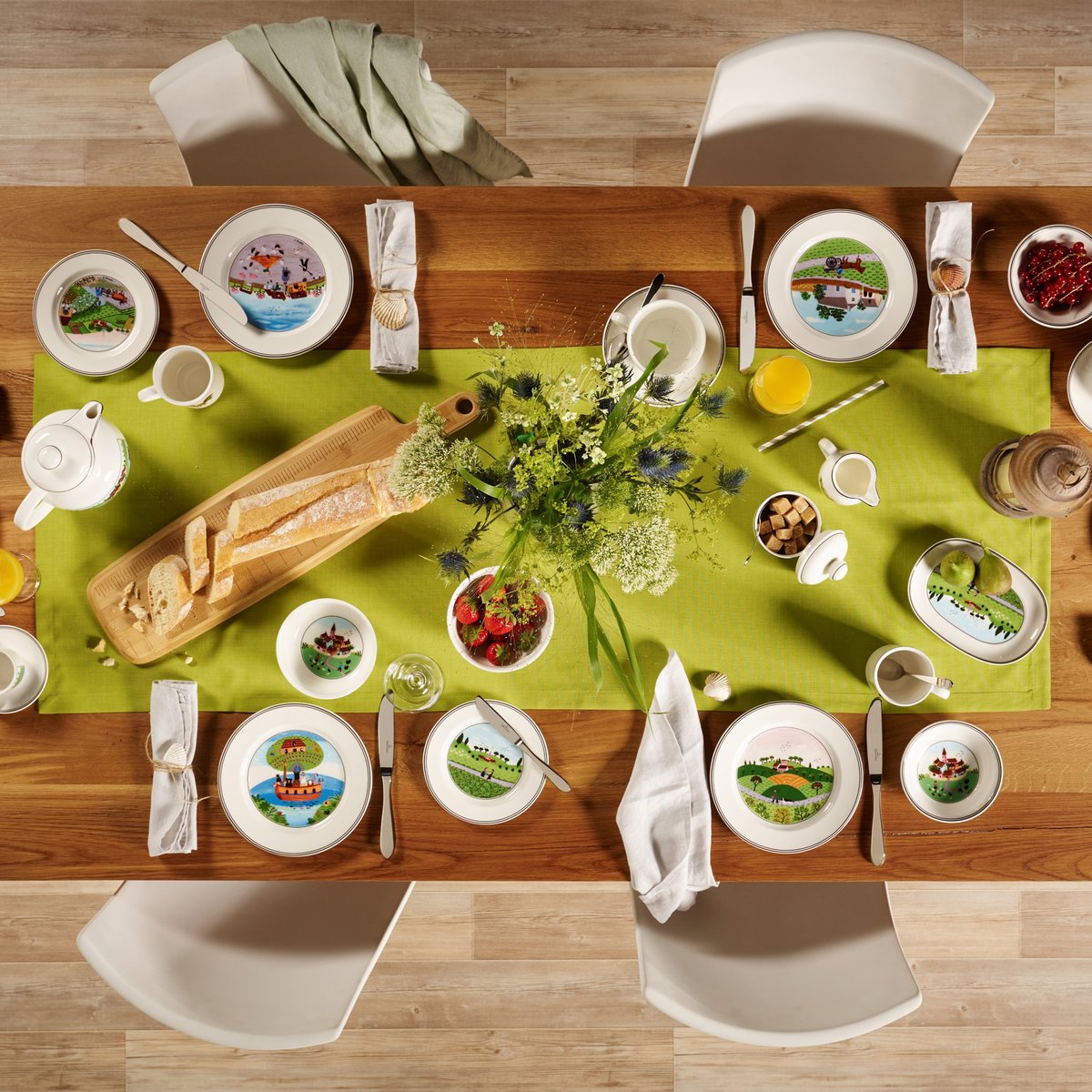 Assiette Dessert Cheminée DESIGN NAIF couleur unique, VILLEROY & BOCH
