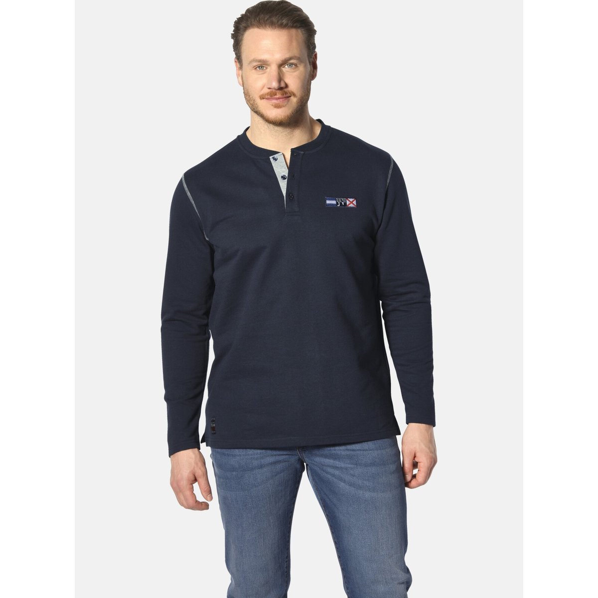 Sweatshirt JORNSEN bleu foncé, JAN VANDERSTORM