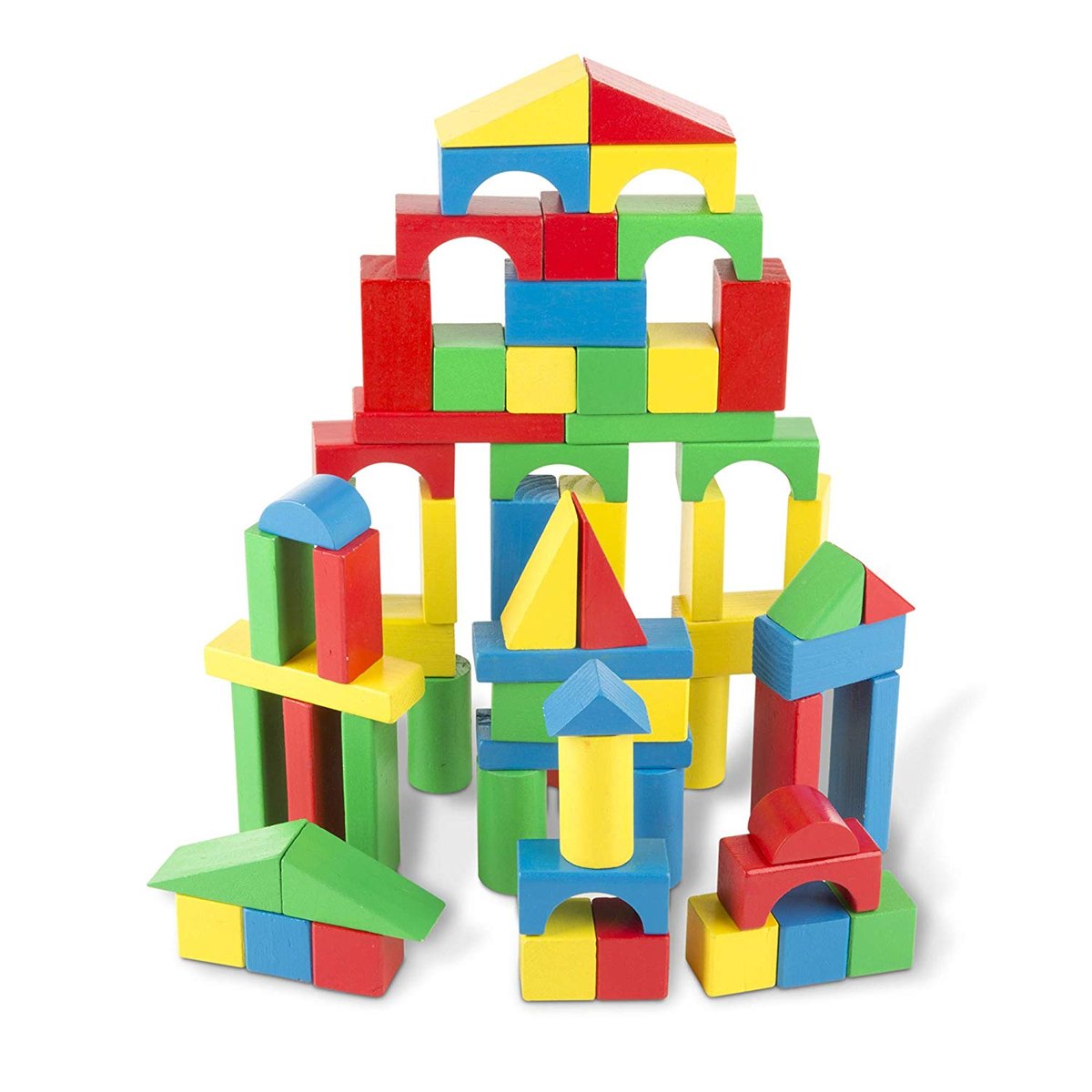 100 blocs en bois vert, MELISSA & DOUG