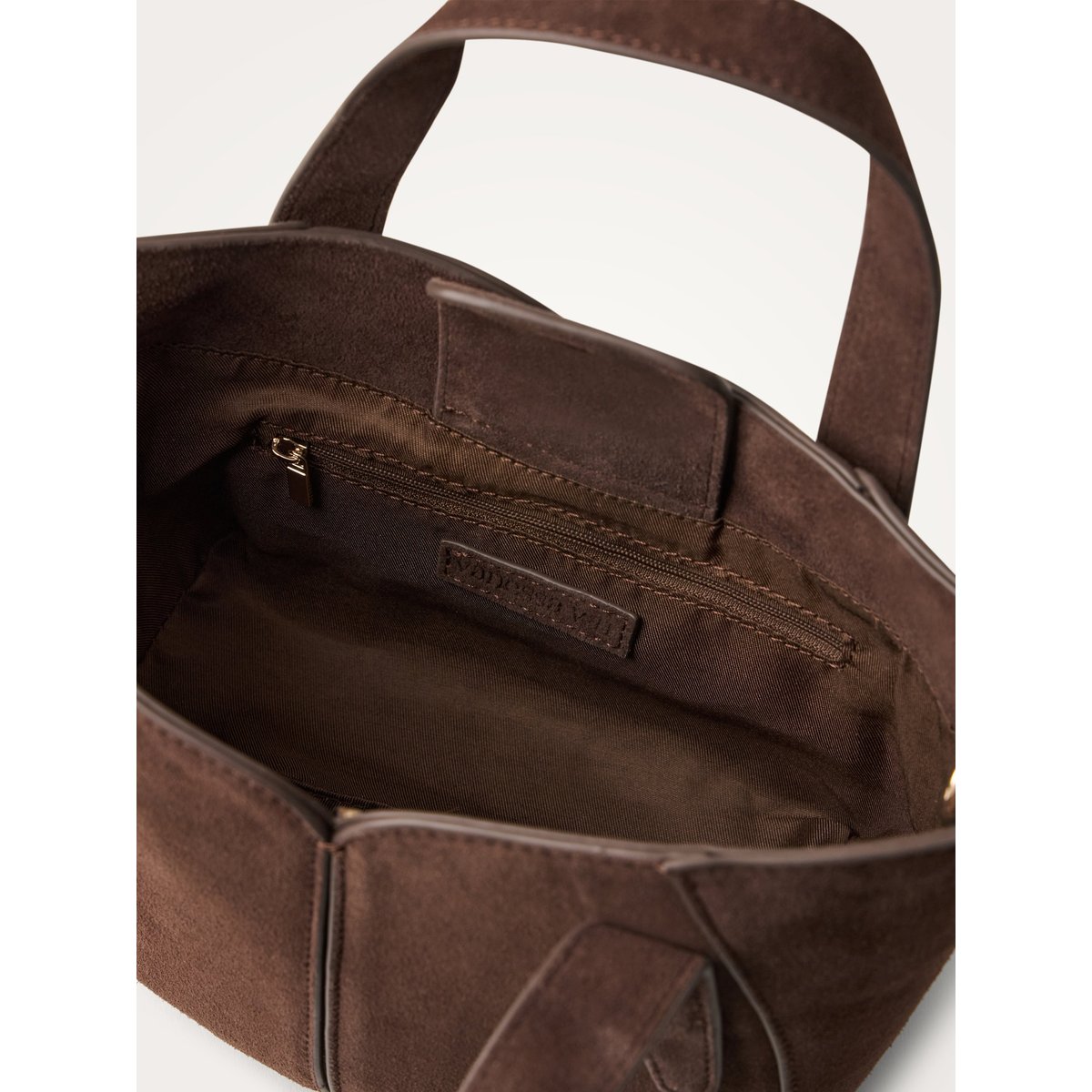 Sac à main avec anses et bandoulière Mini ALTAÏ marron foncé, VANESSA WU