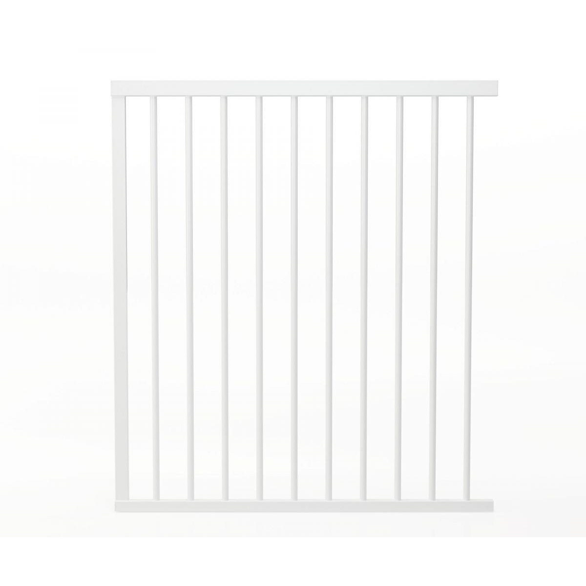 Barrière de porte à pression Easylock Plus métal 168,5 cm - 176,5 cm Blanc couleur unique, GEUTHER