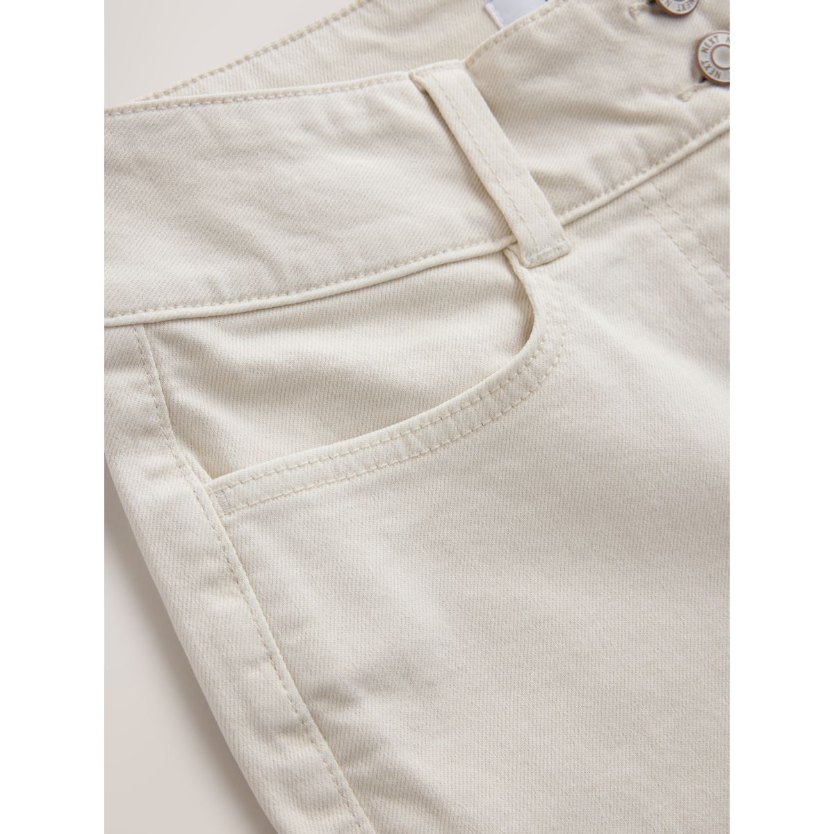 Pantalon chino évasé écru, NEXT