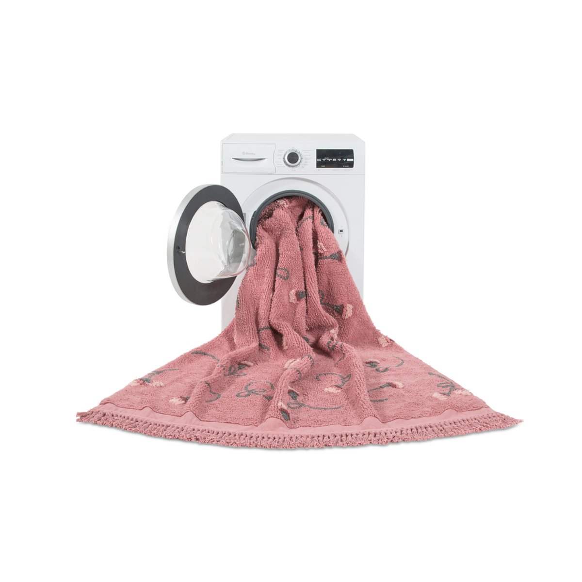 Tapis Rectangulaire en coton Jardin ENGLISH GARDENS rose, LORENA CANALS