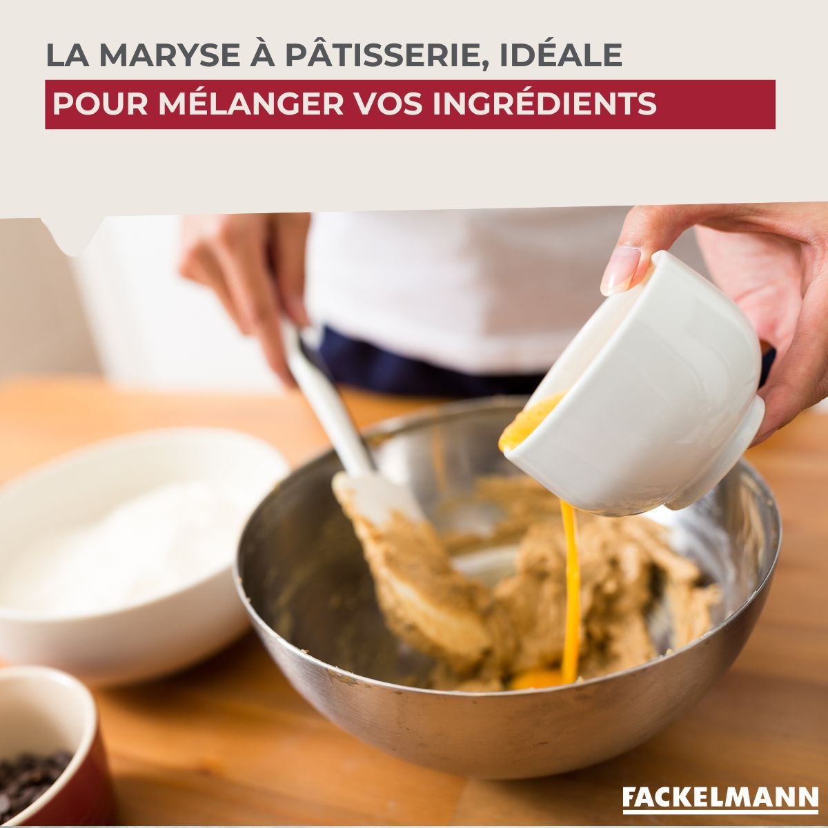 Maryse de pâtisserie et de cuisine beige,blanc, FACKELMANN