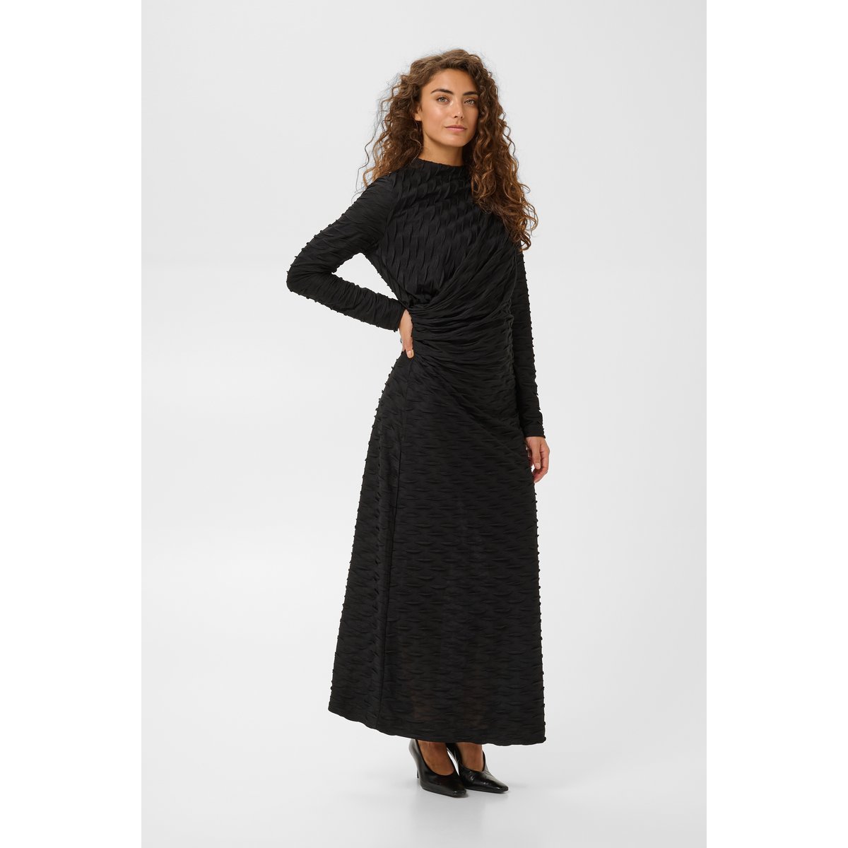 Robe décontractée noir black lurex, CULTURE