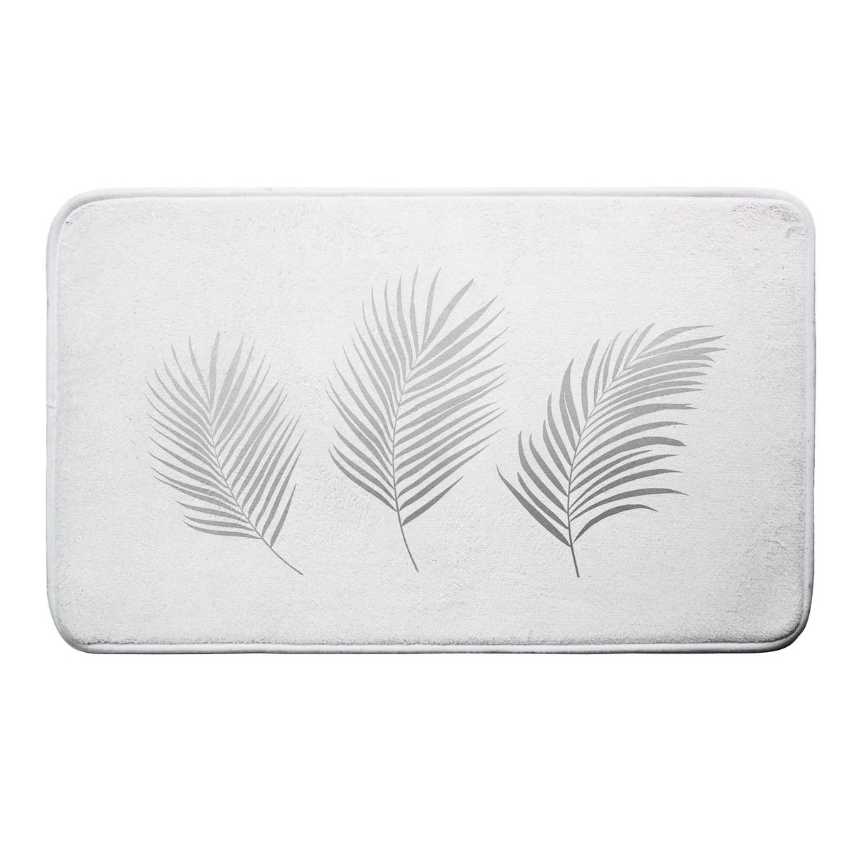 Tapis de bain Orbelles blanc, argent, EDEN