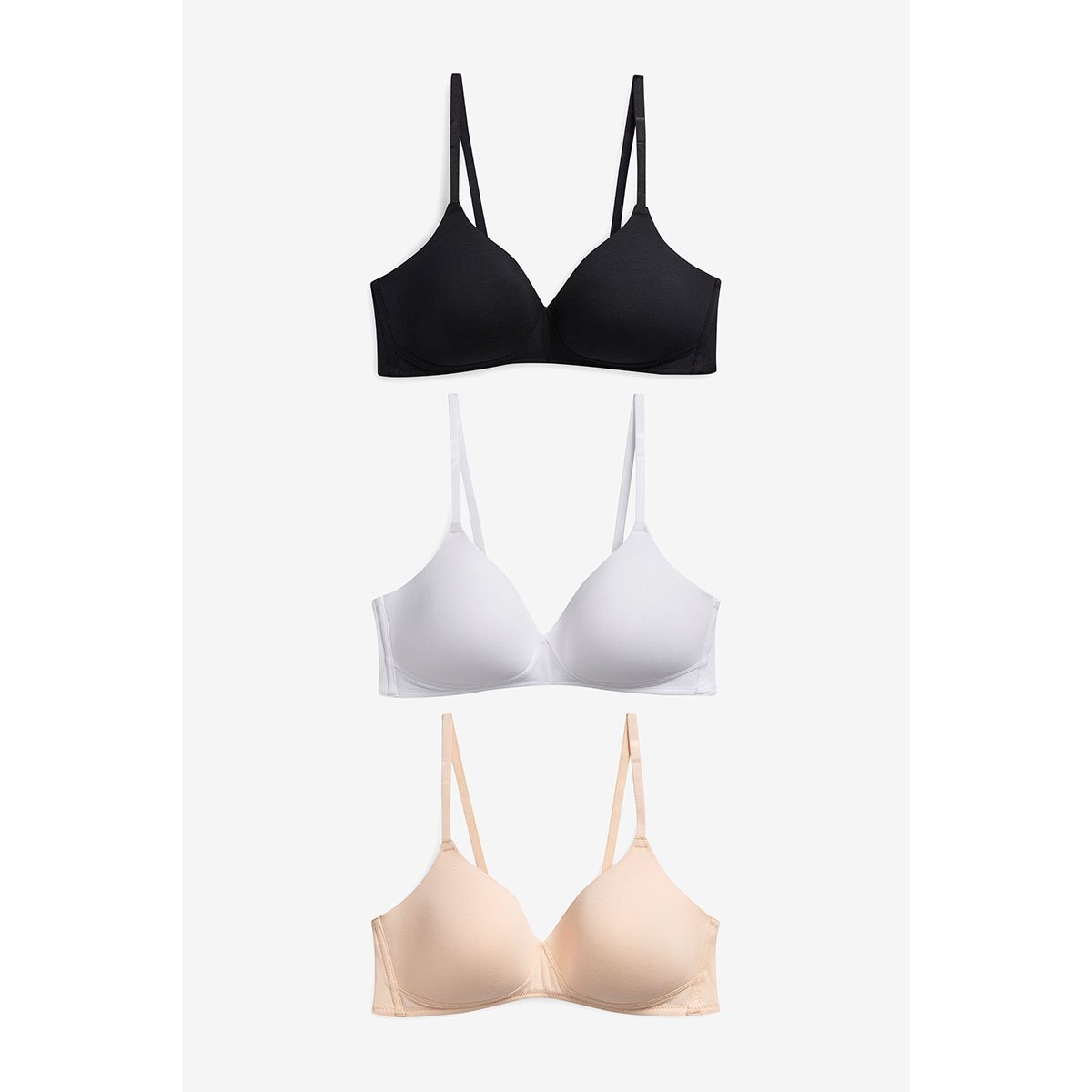Soutiens-Gorge rembourrés, lot de 3 blanc - noir - beige, NEXT