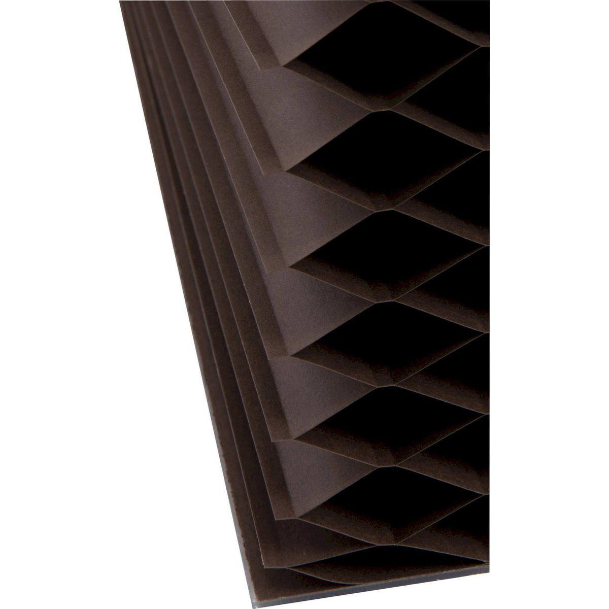 Cloison pliable en papier marron foncé, RECOLLECTION