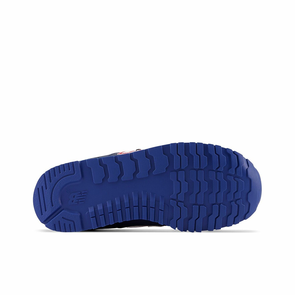 Kids PV500 Leather Trainers with Touch 'n' Close Fastening navy blue, NEW BALANCE