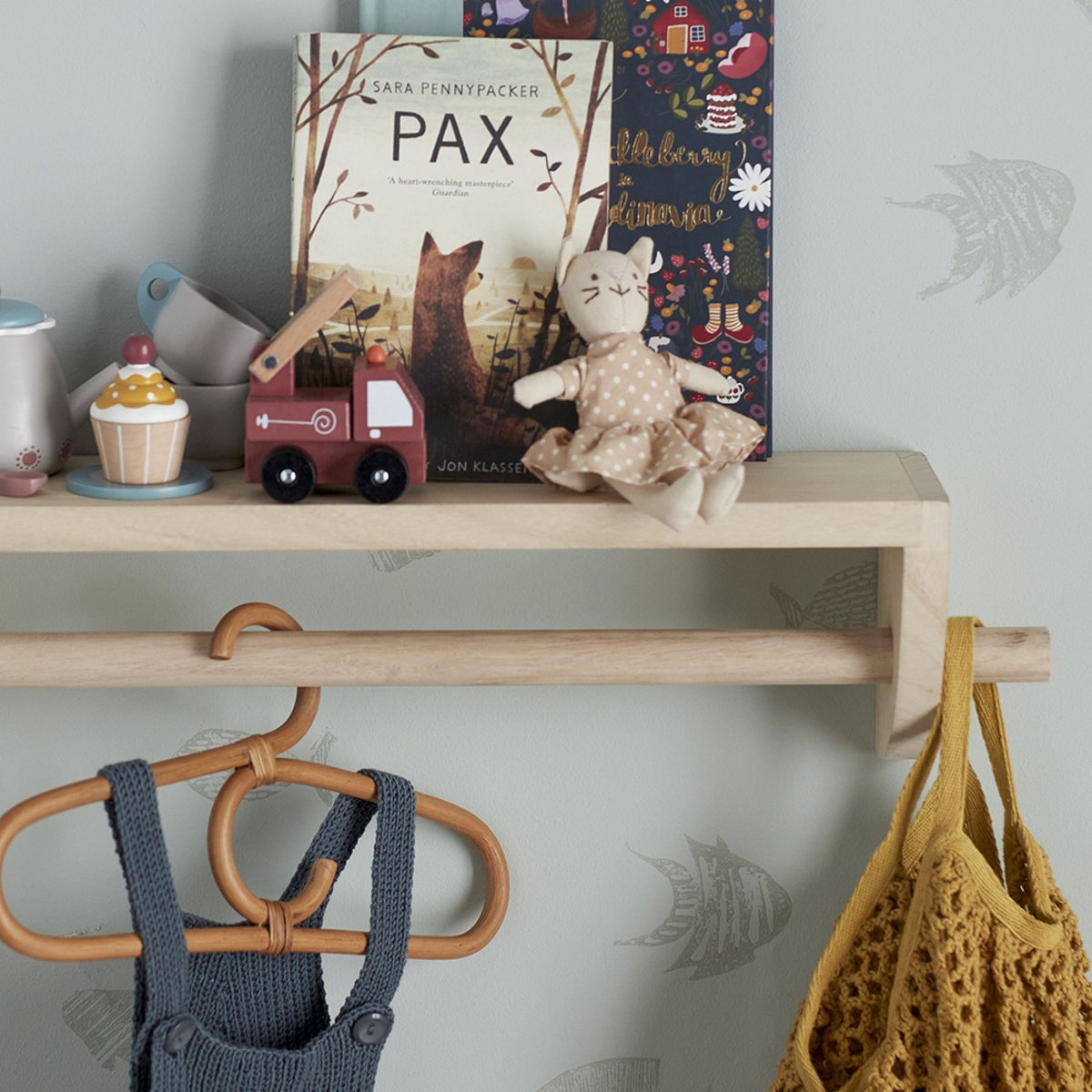 Cintre enfant en rotin Aranya nature marron, BLOOMINGVILLE