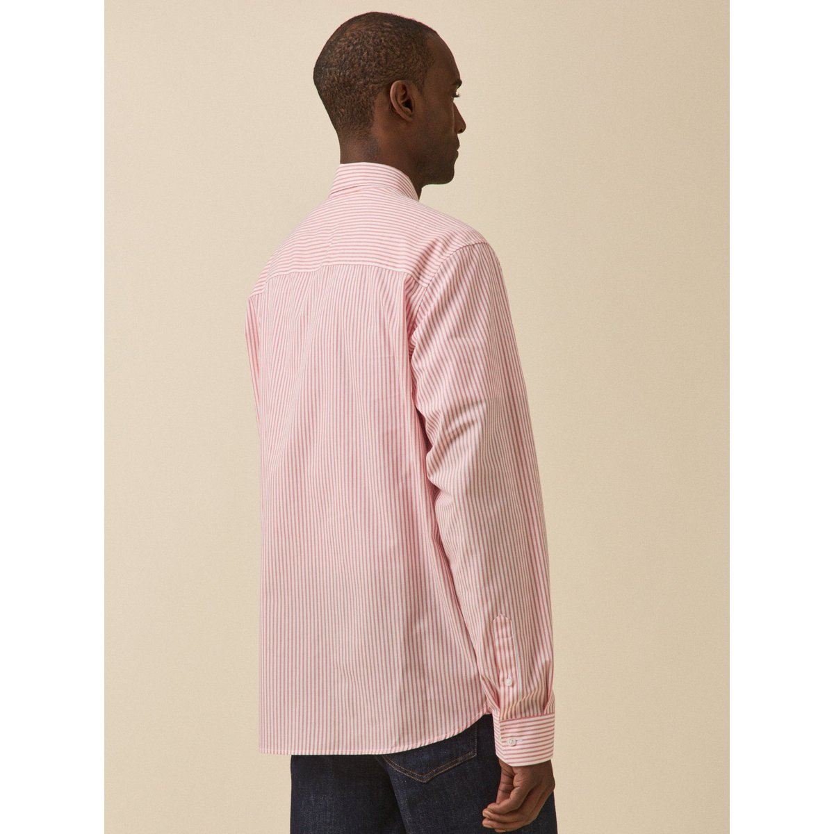 Chemise rayée  coupe contemporaine rayure rose, CYRILLUS