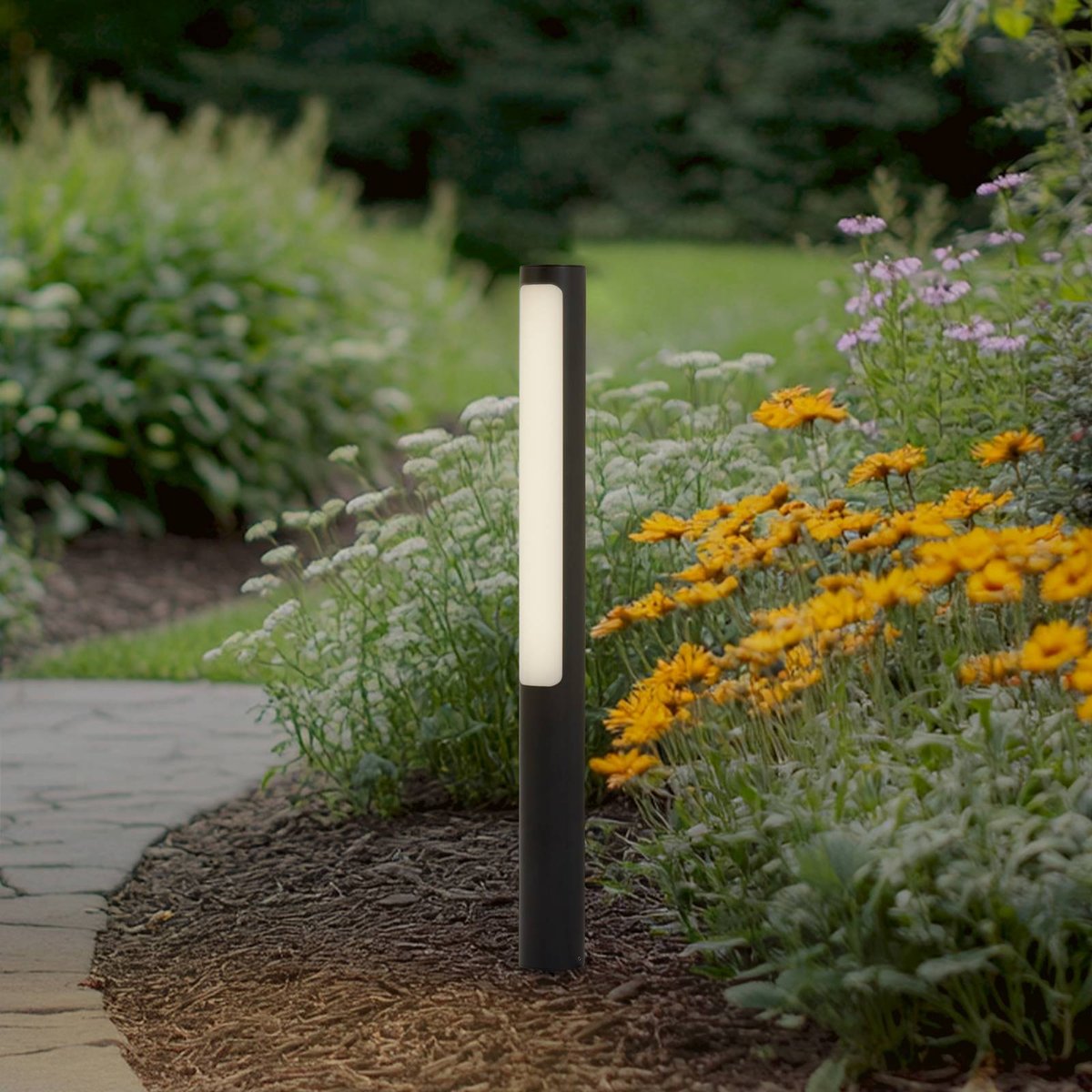 Luminaire extérieur en aluminium moderneLED anthracite, blanc, LUCANDE