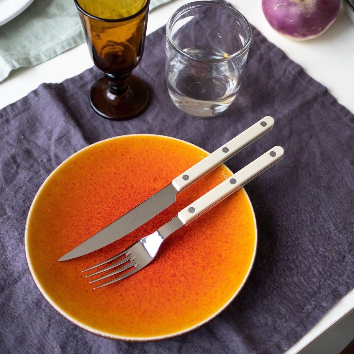 Set de 4 couverts de table, Bistrot ivoire, SABRE
