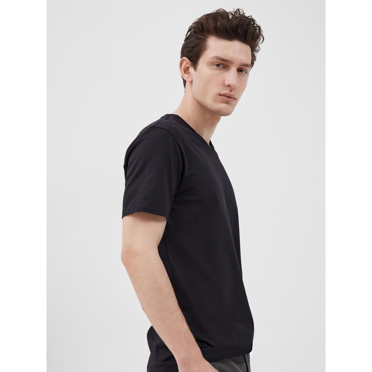 T-Shirt noir - black, SELECTED
