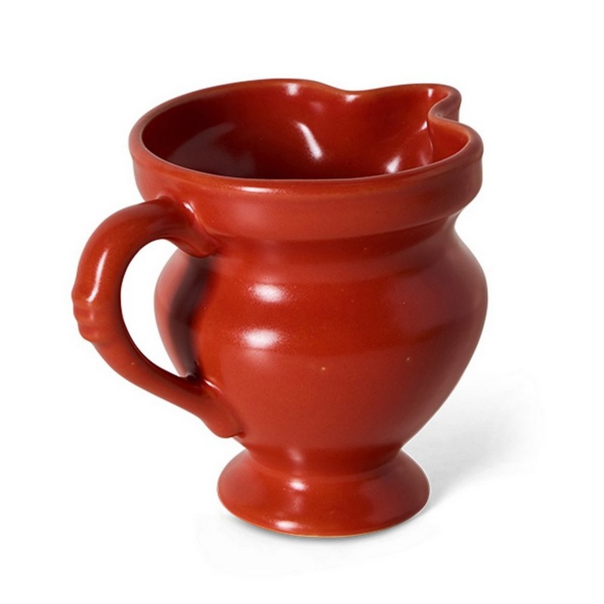 Petit pichet céramique design rouge, HKLIVING