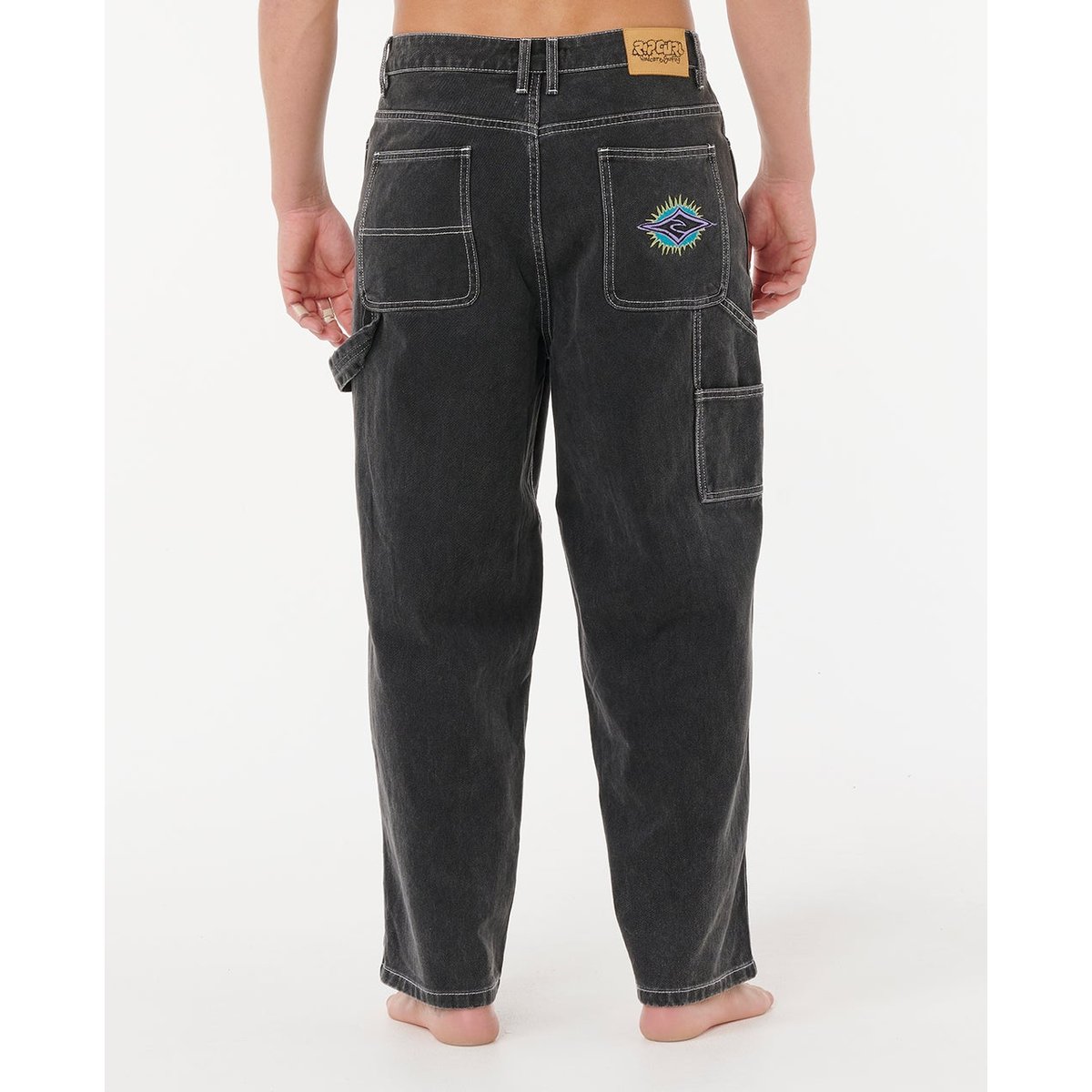 Pantalon de Charpentier RAW ENERGY noir, RIP CURL