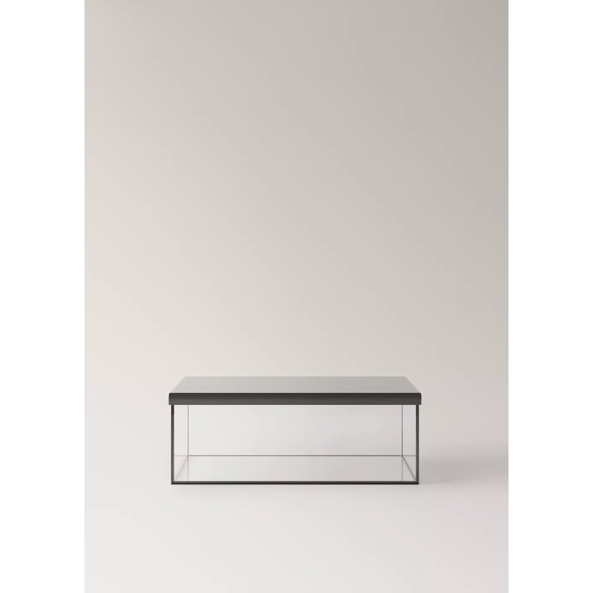 Grande boîte en verre avec contraste métal argent, MANGO HOME