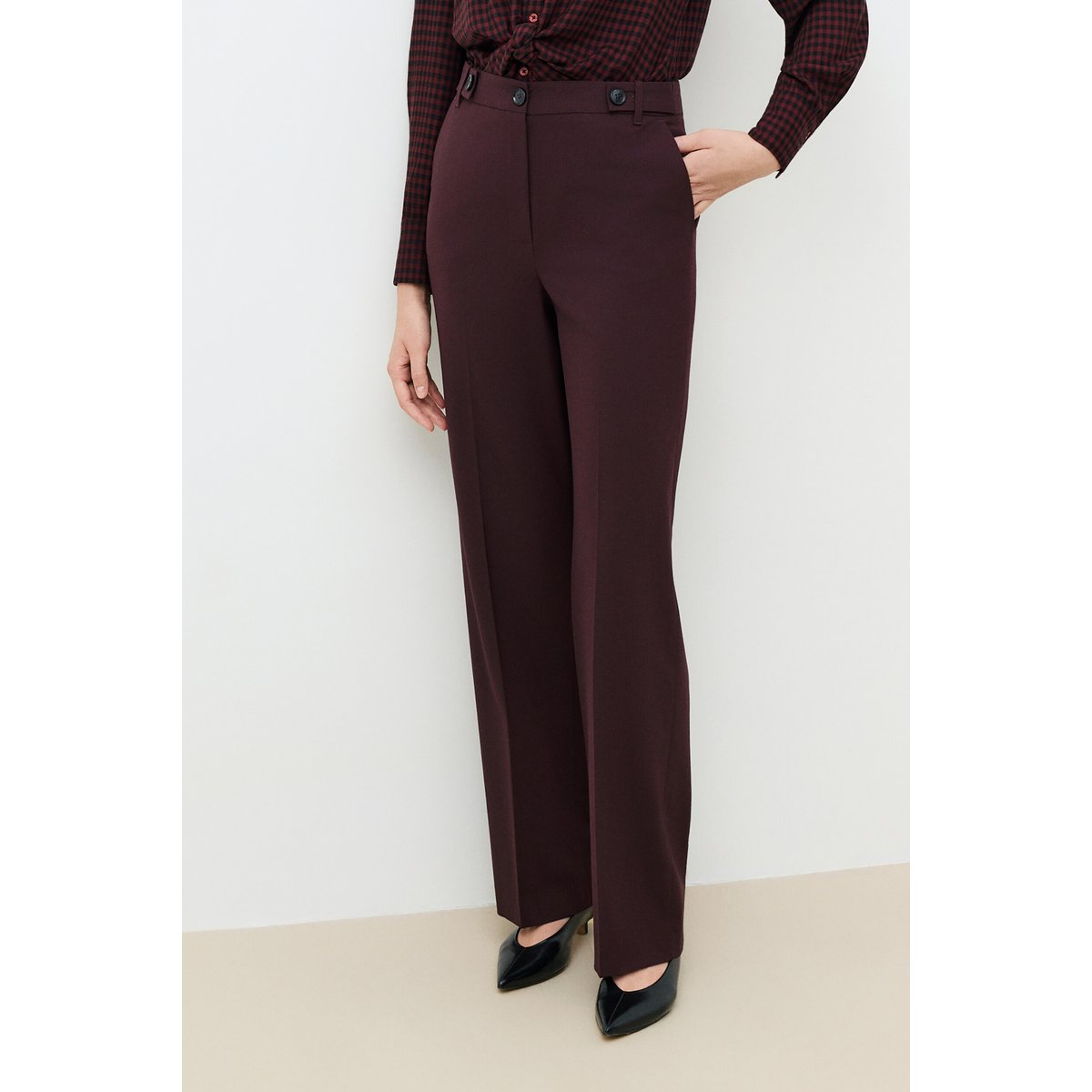 Pantalon droit workwear PVOLTIGE prune, CAROLL