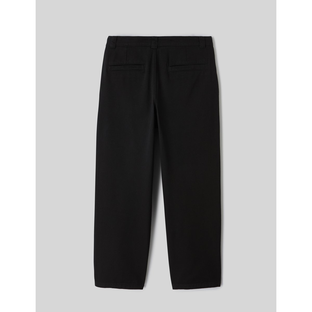 Pantalon chino twill large noir, BZB